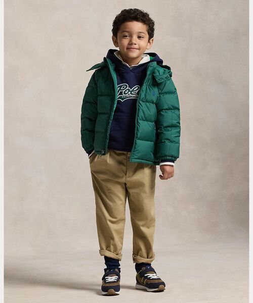 POLO RALPH LAUREN / ポロ ラルフ ローレン ダウンジャケット・ベスト | (ボーイズ 2才～7才)リップストップ ダウン フーデッド ジャケット | 詳細3
