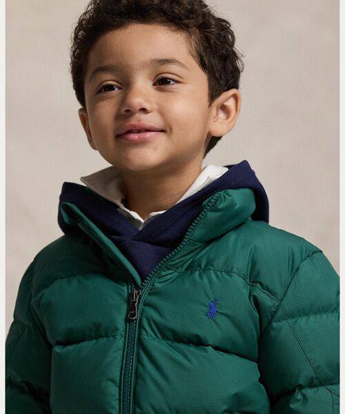 POLO RALPH LAUREN / ポロ ラルフ ローレン ダウンジャケット・ベスト | (ボーイズ 2才～7才)リップストップ ダウン フーデッド ジャケット | 詳細4