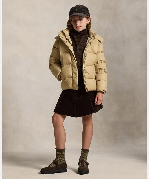 POLO RALPH LAUREN / ポロ ラルフ ローレン ダウンジャケット・ベスト | (ガールズ 7才～16才)ダウン フーデッド ジャケット | 詳細3