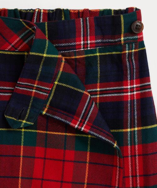 POLO RALPH LAUREN / ポロ ラルフ ローレン ミニ・ひざ丈スカート | (ガールズ 7才~16才)チェック フェイクラップ コットン フランネル スコート | 詳細3