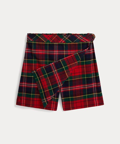 POLO RALPH LAUREN / ポロ ラルフ ローレン ミニ・ひざ丈スカート | (ガールズ 7才~16才)チェック フェイクラップ コットン フランネル スコート | 詳細2