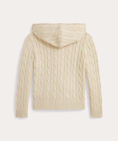 POLO RALPH LAUREN / ポロ ラルフ ローレン ニット・セーター | (ボーイズ 2才～7才)ケーブル コットン フーデッド フルジップ セーター | 詳細2