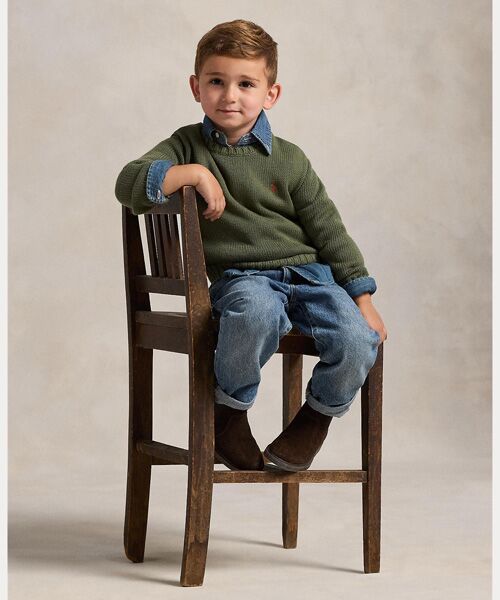 POLO RALPH LAUREN / ポロ ラルフ ローレン ニット・セーター | (ボーイズ 2才~7才)コットン クルーネック セーター | 詳細3