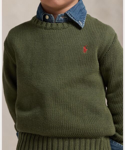 POLO RALPH LAUREN / ポロ ラルフ ローレン ニット・セーター | (ボーイズ 2才~7才)コットン クルーネック セーター | 詳細4