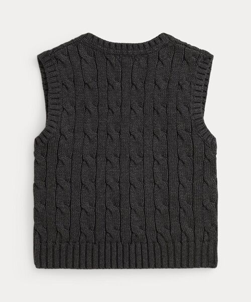 POLO RALPH LAUREN / ポロ ラルフ ローレン ベビー・キッズウエア | (ベビー)ケーブルニット コットン セーター ベスト | 詳細1