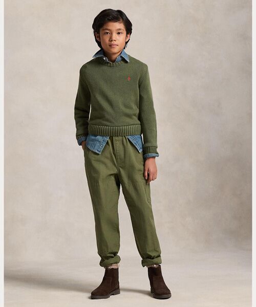 POLO RALPH LAUREN / ポロ ラルフ ローレン ニット・セーター | (ボーイズ 8才～20才)コットン クルーネック セーター | 詳細3
