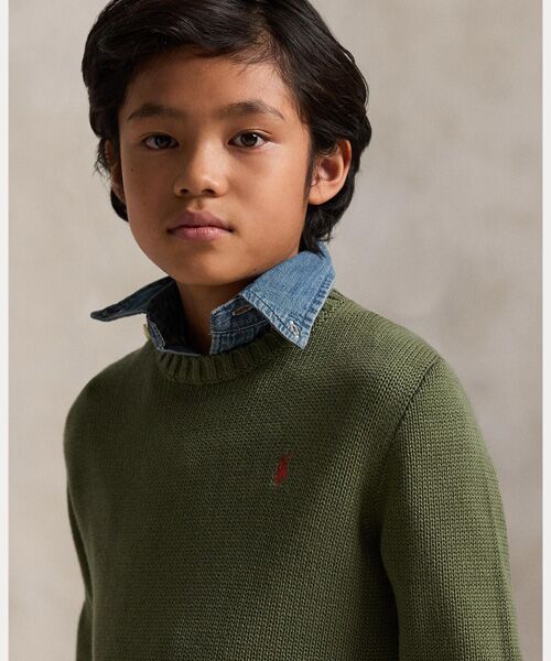 POLO RALPH LAUREN / ポロ ラルフ ローレン ニット・セーター | (ボーイズ 8才～20才)コットン クルーネック セーター | 詳細4
