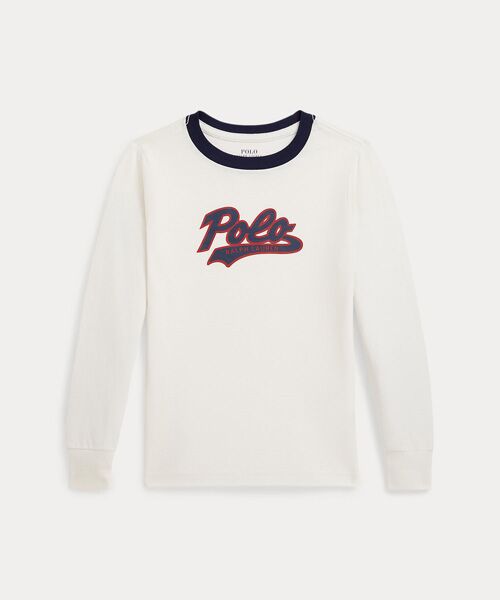POLO RALPH LAUREN/ポロ ラルフ ローレン (ボーイズ 2才～7才)ロゴ コットン ロングスリーブ Tシャツ 100ホワイト 7