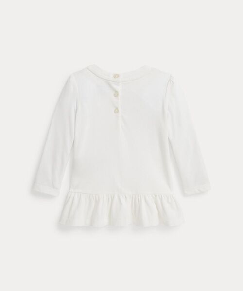 POLO RALPH LAUREN / ポロ ラルフ ローレン ベビー・キッズウエア | (ベビー)Polo ベア コットン ロングスリーブ ペプラム Tシャツ | 詳細1