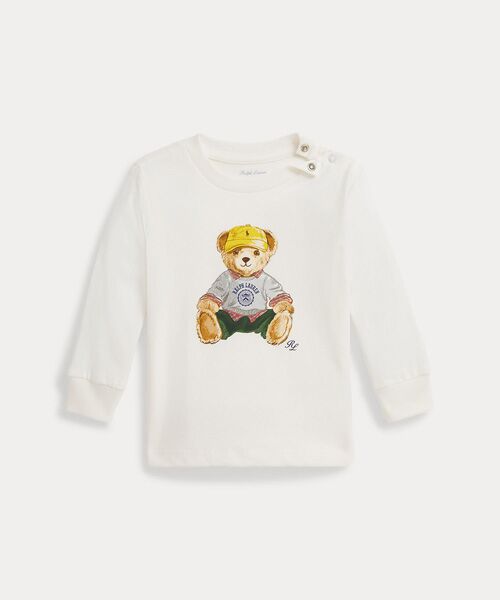POLO RALPH LAUREN/ポロ ラルフ ローレン (ベビー)Polo ベア コットン ロングスリーブ Tシャツ 100ホワイト 24M POLO RALPH LAUREN/ポロ ラルフ ローレン (ベビー)Polo ベア コットン ロングスリーブ Tシャツ 100ホワイト 24M