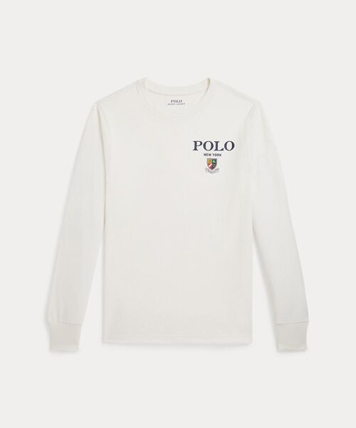 POLO RALPH LAUREN/ポロ ラルフ ローレン (ボーイズ 8才~20才)コットン ロングスリーブ グラフィック Tシャツ 100ホワイト M POLO RALPH LAUREN/ポロ ラルフ ローレン (ボーイズ 8才~20才)コットン ロングスリーブ グラフィック Tシャツ 100ホワイト M