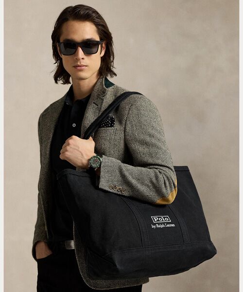 POLO RALPH LAUREN / ポロ ラルフ ローレン トートバッグ | ロゴ キャンバス ミディアム トート | 詳細5