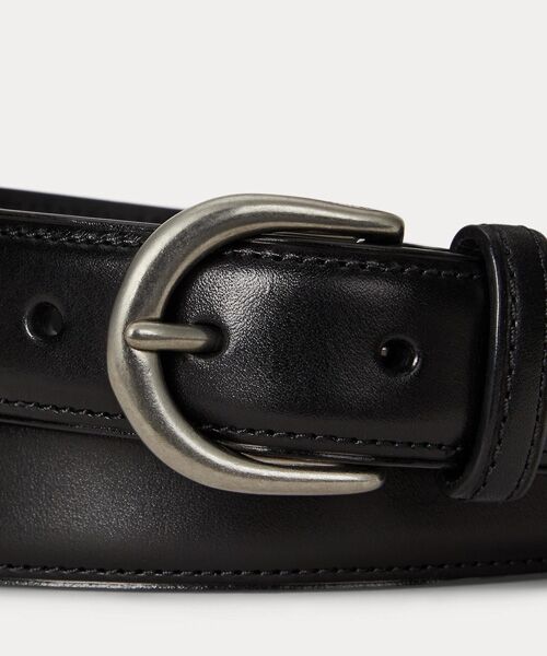POLO RALPH LAUREN / ポロ ラルフ ローレン ベルト・サスペンダー | フルグレイン レザー ベルト | 詳細1