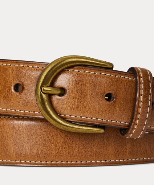 POLO RALPH LAUREN / ポロ ラルフ ローレン ベルト・サスペンダー | フルグレイン レザー ベルト | 詳細1