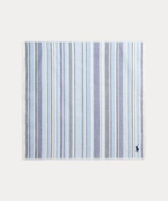 POLO RALPH LAUREN / ポロ ラルフ ローレン ハンカチ | ストライプド リネンコットン ハンカチーフ