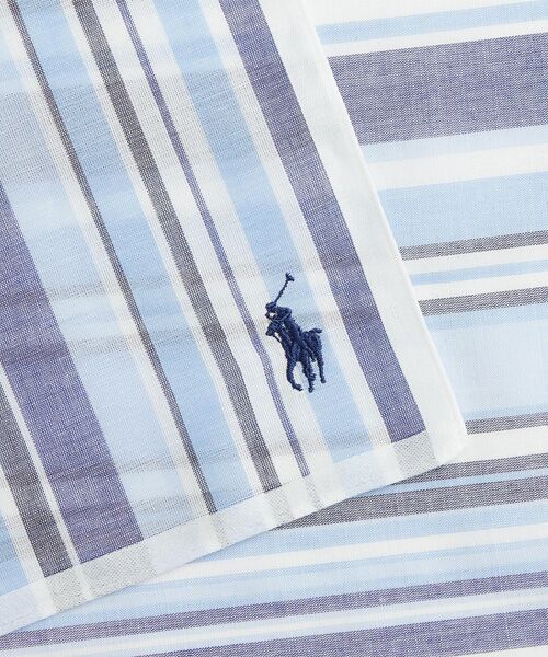 POLO RALPH LAUREN / ポロ ラルフ ローレン ハンカチ | ストライプド リネンコットン ハンカチーフ | 詳細2