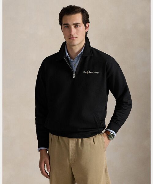 POLO RALPH LAUREN/ポロ ラルフ ローレン リラックス フィット ロゴ フリース スウェットシャツ 001ブラック L POLO RALPH LAUREN/ポロ ラルフ ローレン リラックス フィット ロゴ フリース スウェットシャツ 001ブラック L