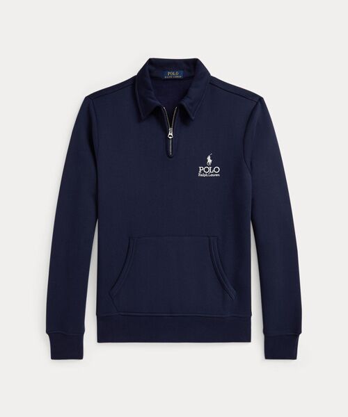 ポロラルフローレン　ロゴフリーススウェットシャツ　XSサイズ　人気完売品　美品 POLO RALPH LAUREN トレーナー スウェット ロゴ フリース