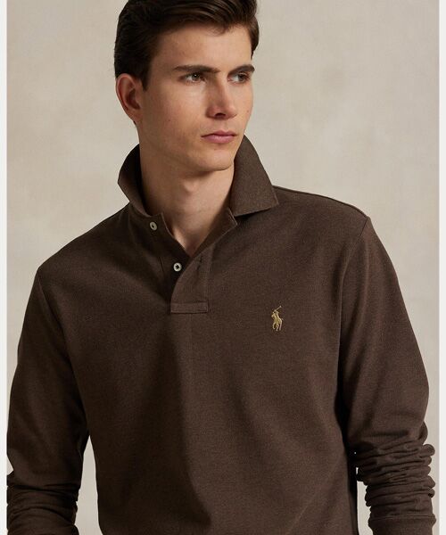 カスタム スリム ロングスリーブ ポロシャツ （ポロシャツ