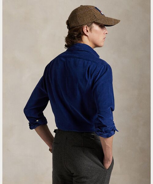 Ralph Lauren ネイビー コーデュロイ シャツ US M クラシック フィット コーデュロイ シャツ （シャツ・ブラウス