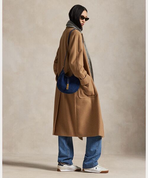 POLO RALPH LAUREN / ポロ ラルフ ローレン ショルダーバッグ | Polo ID スエード スモール ショルダー バッグ | 詳細5