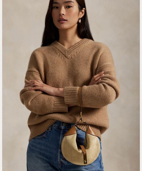 POLO RALPH LAUREN / ポロ ラルフ ローレン ショルダーバッグ | Polo ID スエード ミニ ショルダー バッグ | 詳細6
