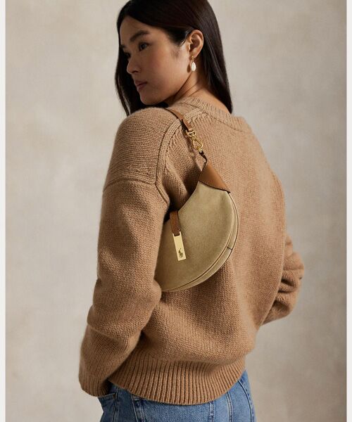 POLO RALPH LAUREN / ポロ ラルフ ローレン ショルダーバッグ | Polo ID スエード ミニ ショルダー バッグ | 詳細5