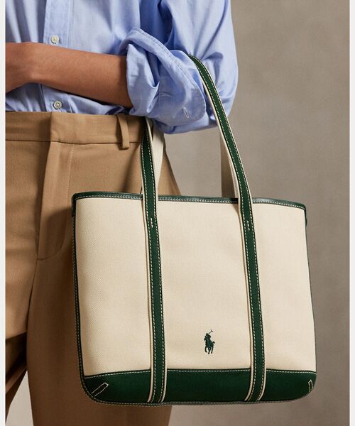 POLO RALPH LAUREN / ポロ ラルフ ローレン トートバッグ | Polo ベア キャンバス スモール ショッパー トート | 詳細7