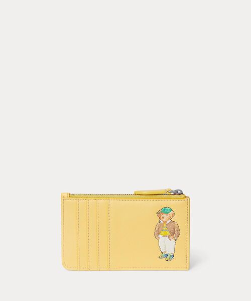 POLO RALPH LAUREN/ポロ ラルフ ローレン Polo ベア レザー ジップ カード ケース 700イエロー ONE POLO RALPH LAUREN/ポロ ラルフ ローレン Polo ベア レザー ジップ カード ケース 700イエロー ONE