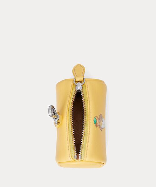 POLO RALPH LAUREN / ポロ ラルフ ローレン ポーチ | Polo ベア レザー シリンダー コイン ポーチ | 詳細3