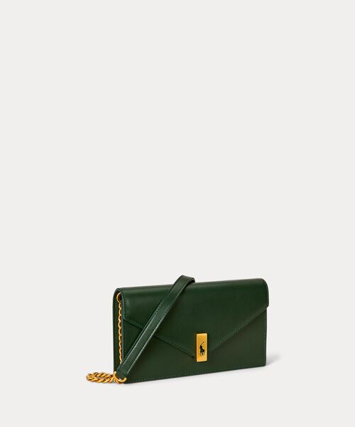 Polo ID レザー チェーン ウォレット & バッグ （ショルダー