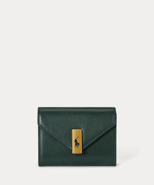 POLO RALPH LAUREN/ポロ ラルフ ローレン Polo ID レザー フォールドオーバー カード ケース 300グリーン ONE POLO RALPH LAUREN/ポロ ラルフ ローレン Polo ID レザー フォールドオーバー カード ケース 300グリーン ONE
