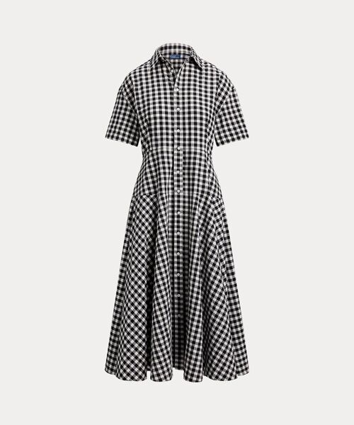 POLO RALPH LAUREN / ポロ ラルフ ローレン ロング・マキシ丈ワンピース | コットン シアサッカー パネルド シャツドレス | 詳細1