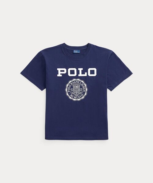 POLO RALPH LAUREN / ポロ ラルフ ローレン Tシャツ | ロゴ クレスト コットン ジャージー クルーネック Tシャツ | 詳細1