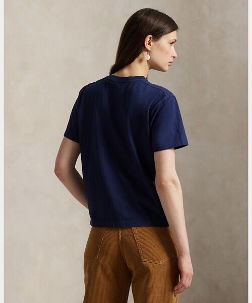 POLO RALPH LAUREN / ポロ ラルフ ローレン Tシャツ | ロゴ クレスト コットン ジャージー クルーネック Tシャツ | 詳細3