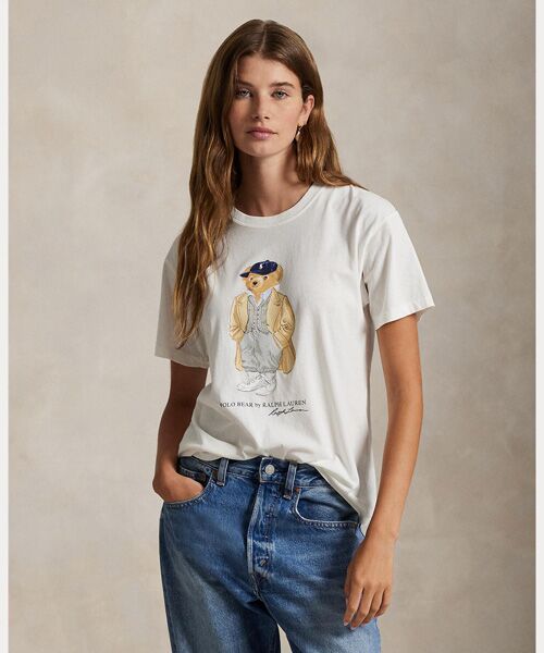 POLO RALPH LAUREN/ポロ ラルフ ローレン Polo ベア コットン ジャージー Tシャツ 100ホワイト XS POLO RALPH LAUREN/ポロ ラルフ ローレン Polo ベア コットン ジャージー Tシャツ 100ホワイト XS