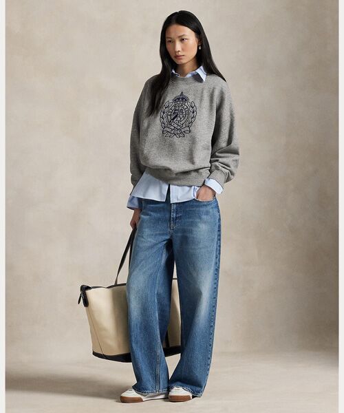 POLO RALPH LAUREN / ポロ ラルフ ローレン スウェット | エンブロイダリークレスト フリース クルーネック | 詳細2