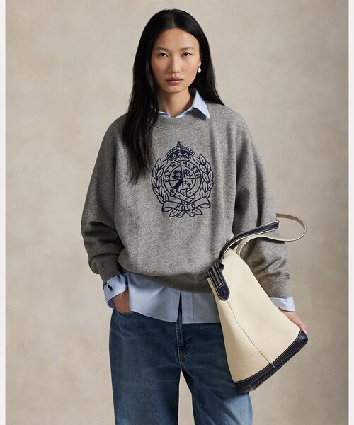 Polo Ralph Lauren パッチワークスウェット トレーナー　未使用 楽天市場】ポロ ラルフローレンレディース パッチワーク