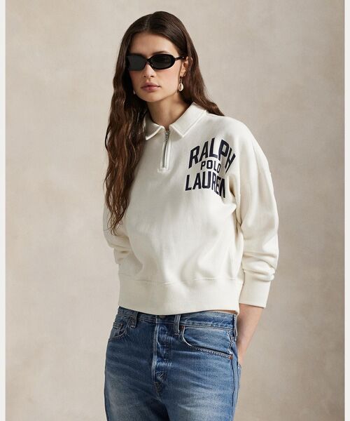 ロゴ フリース クォータージップ （スウェット）｜POLO RALPH