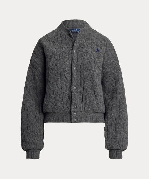 POLO RALPH LAUREN / ポロ ラルフ ローレン その他アウター | ケーブルニット ウールカシミヤ ボンバー ジャケット | 詳細1