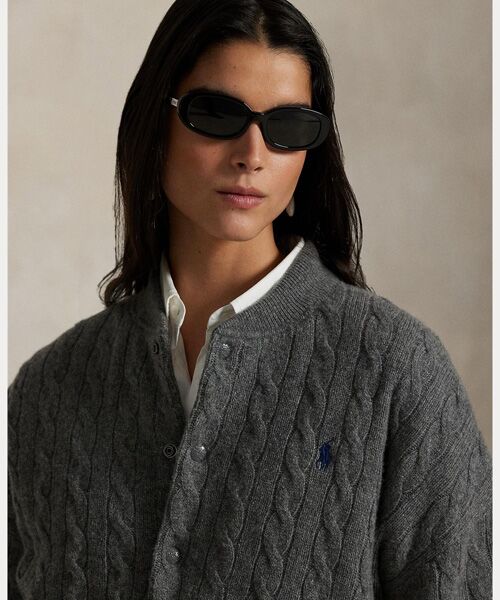 POLO RALPH LAUREN / ポロ ラルフ ローレン その他アウター | ケーブルニット ウールカシミヤ ボンバー ジャケット | 詳細4