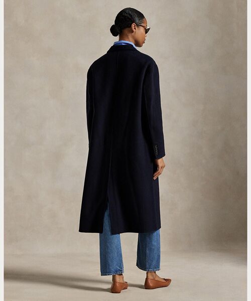 極美品✨ローレンラルフローレン　ダブルクロージャー　フード付コート　ブラック L LAUREN RALPH ローレンラルフローレン ジャケットコート 良好