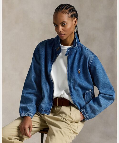 ラルフローレンRalphLauren長袖ジャケットトップスレディース黒ブラック POLO RALPH LAUREN / ポロ ラルフ ローレン （レディース