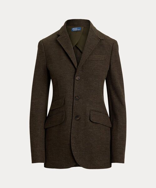 POLO RALPH LAUREN / ポロ ラルフ ローレン テーラードジャケット | ヘリンボーン ジャカードニット ブレザー | 詳細1