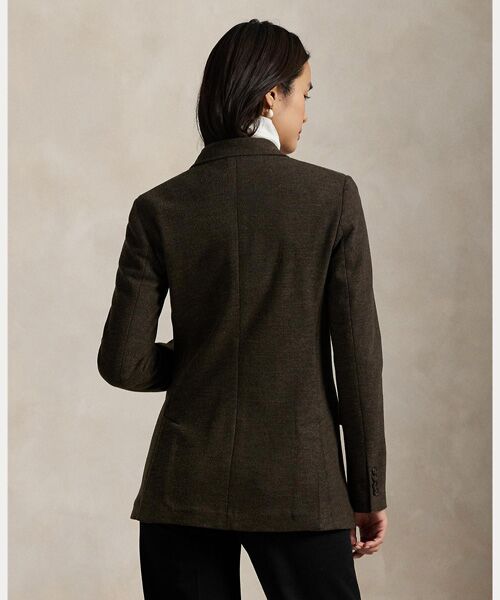 POLO RALPH LAUREN / ポロ ラルフ ローレン テーラードジャケット | ヘリンボーン ジャカードニット ブレザー | 詳細3