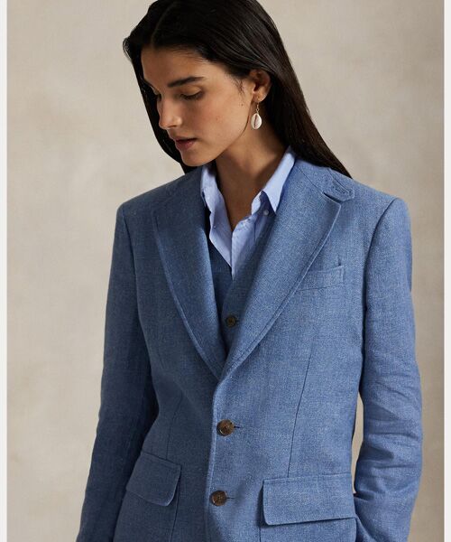 POLO RALPH LAUREN / ポロ ラルフ ローレン テーラードジャケット | リネンコットン ツイル ブレザー | 詳細4