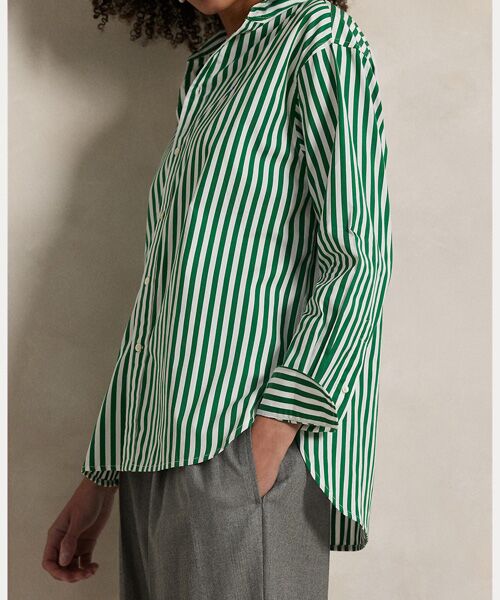 POLO RALPH LAUREN / ポロ ラルフ ローレン シャツ・ブラウス | ストライプド コットン シャツ | 詳細4