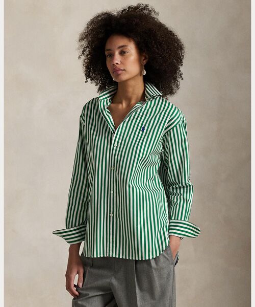 POLO RALPH LAUREN / ポロ ラルフ ローレン シャツ・ブラウス | ストライプド コットン シャツ | 詳細5