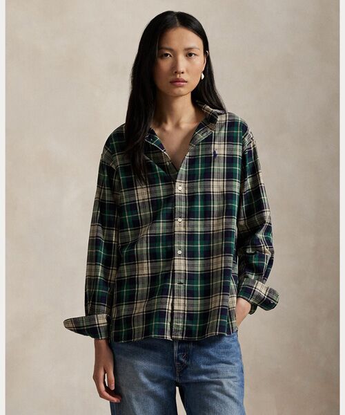 25SS✨未使用 ラルフローレン リラックスフィット フローラル柄 リネンシャツ 25SS✨未使用 ラルフローレン リラックスフィット フローラル柄