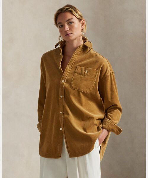 【POLO RALPH LAUREN】長袖シャツ　コーデュロイ　※未着用 ビッグ コットン コーデュロイ シャツ （シャツ・ブラウス